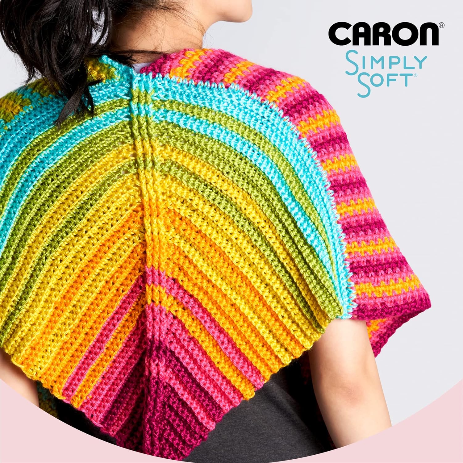 Caron Simply Soft Soft Blue Yarn - 3 Pack of 170g/6oz - Acrylic - 4 Medium (Worsted) - 315 Yards - Knitting/Crochet - Image 3